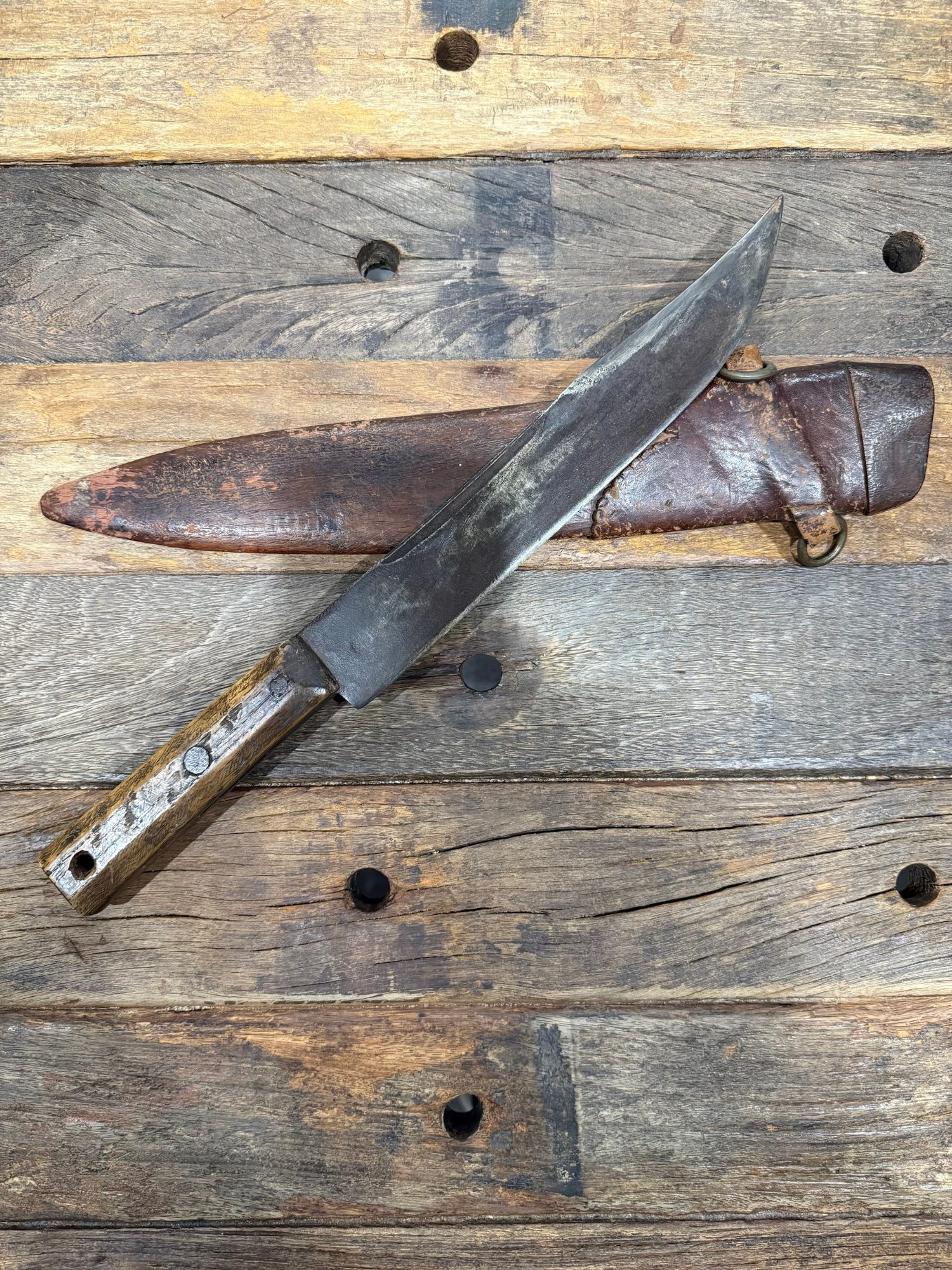 The blade, drawn from its scabbard.